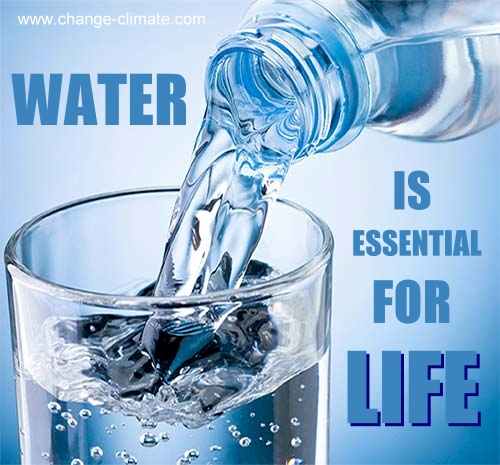 Water is essential for life on earth