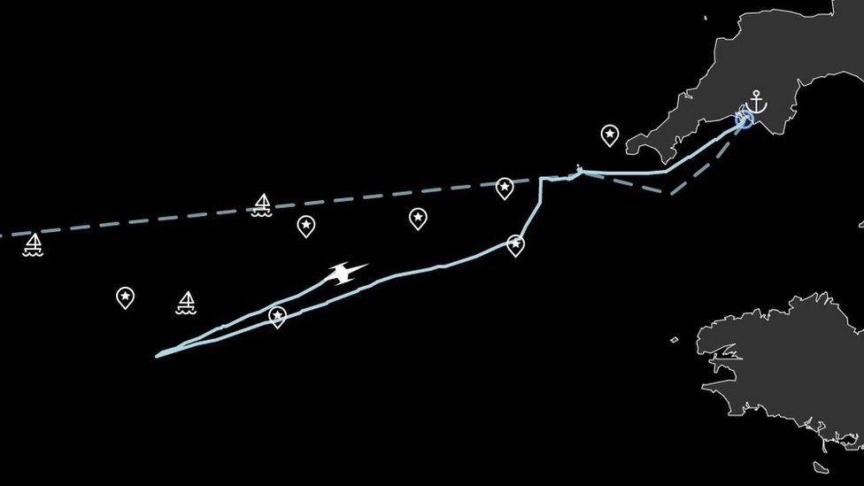 From Plymouth to the Atlantic and back after fault develops