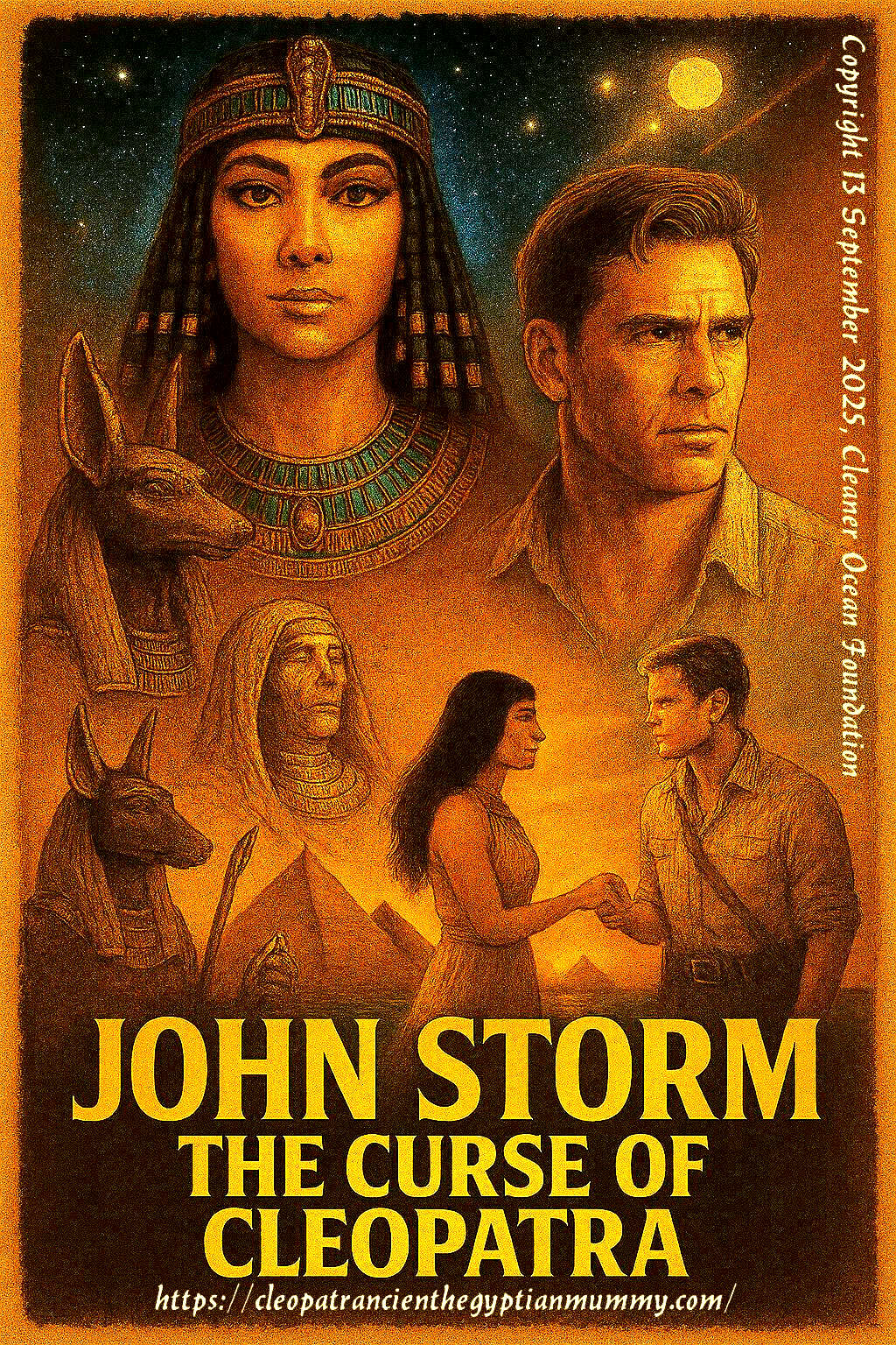 Cleopatra Curse: From the sands of ancient Egypt to a futuristic world of cloning and bio-engineering, the Queen of the Nile returns to reclaim her legacy and guide humanity toward a more enlightened future. An epic story of rebirth, power, and destiny.